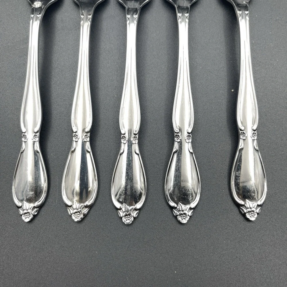 Oneida Community Chantelaine Stainless Dinner Forks Lot‎ of 5 Replacement